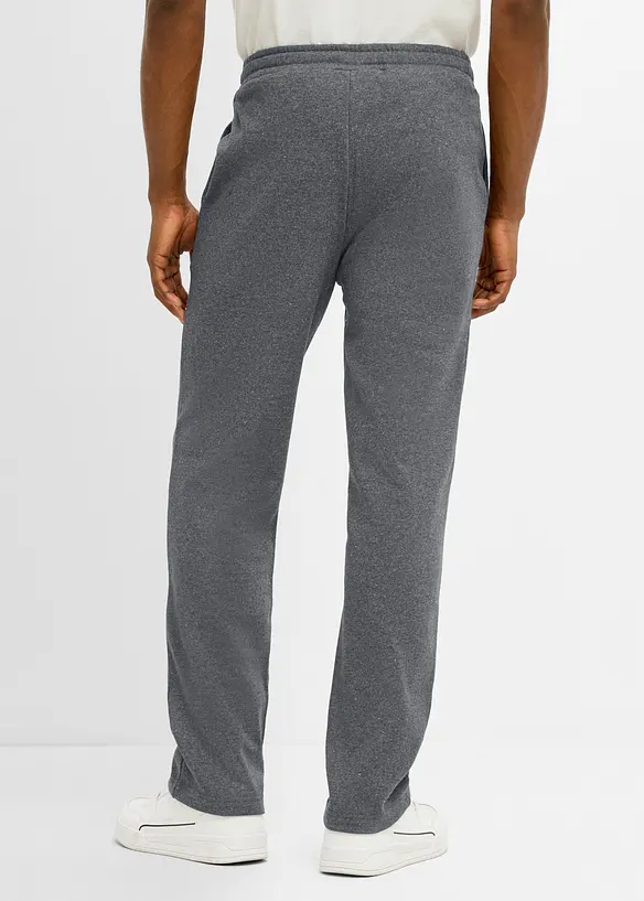Regular Fit Jogginghose Straight  (2er Pack) in grau von hinten - bonprix