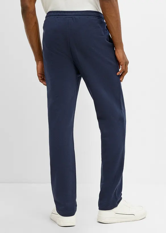Regular Fit Jogginghose Straight  (2er Pack) in schwarz von hinten - bonprix