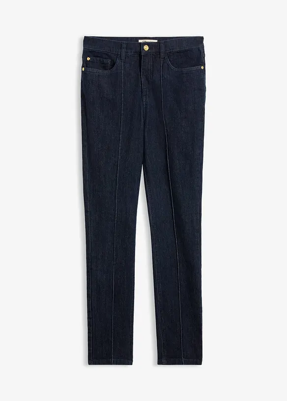 Skinny-Jeans High Waist in blau von vorne - bonprix