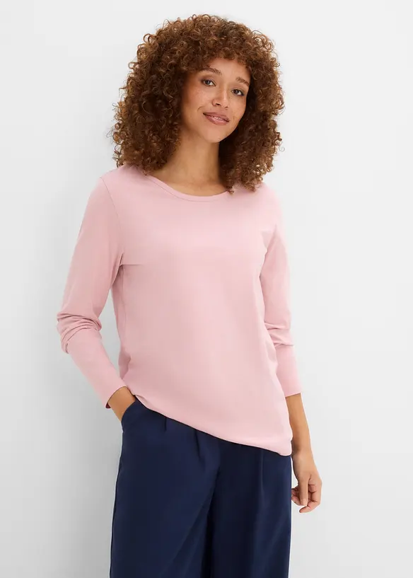 Langarmshirt (5er Pack) in blau von vorne (im Anschnitt) - bonprix Langarmshirt (5er Pack) in blau von vorne (im Anschnitt) - bonprix