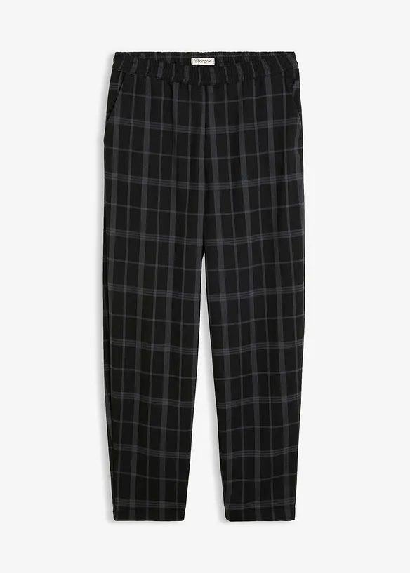 Barrel-Hose aus weichem Viskose-Mix in schwarz von vorne - bonprix Barrel-Hose aus weichem Viskose-Mix in schwarz von vorne - bonprix