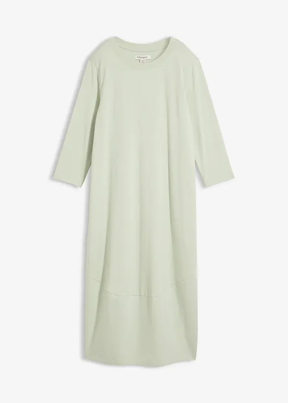 Shirtkleid aus elastischem Baumwoll-Mix in grün von vorne - bonprix Shirtkleid aus elastischem Baumwoll-Mix in grün von vorne - bonprix