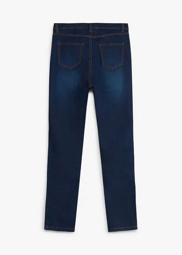 Super-Stretch Skinny-Jeans Mid Waist in blau von hinten - bonprix Super-Stretch Skinny-Jeans Mid Waist in blau von hinten - bonprix