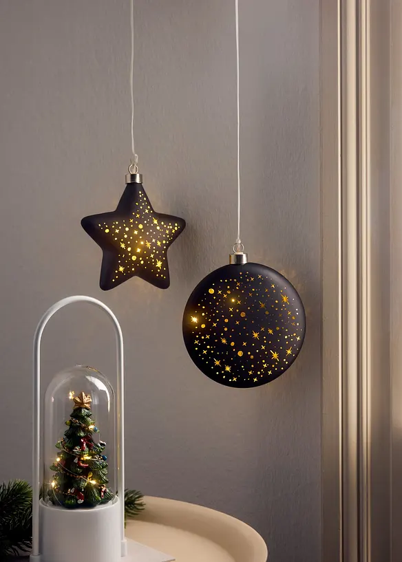 Weihnachtsbaum unter Glas, der Deine Deko elegant beleuchtet