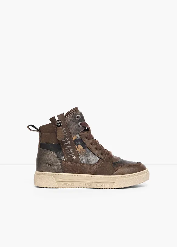 Mustang Sneaker mit Reißverschluss in braun - Mustang