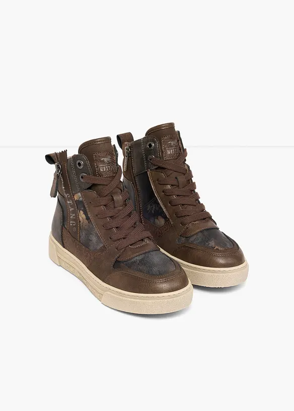 Mustang Sneaker mit Reißverschluss in braun - Mustang