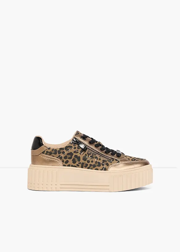Marco Tozzi Sneaker im Retrolook in gold - Marco Tozzi