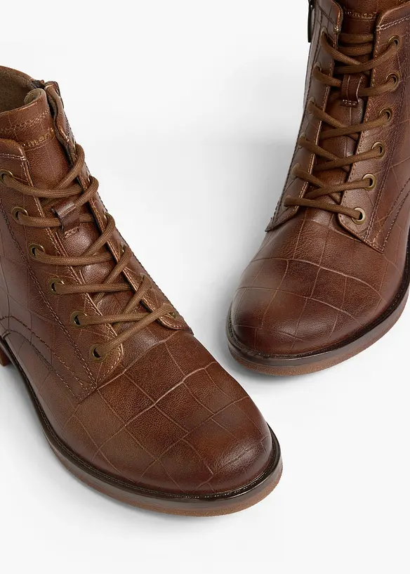 Tamaris Schnürboots in braun - Tamaris