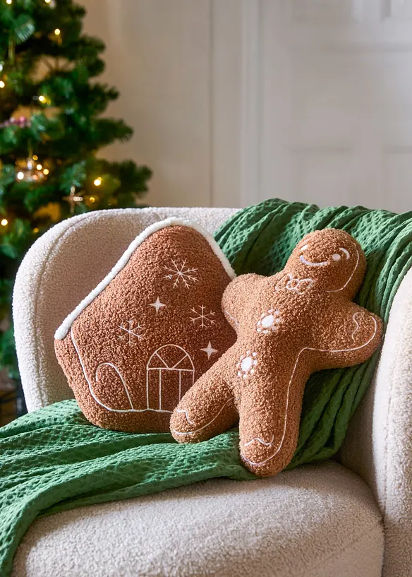 Dekokissen Lebkuchen in braun (Ambiente) - bonprix