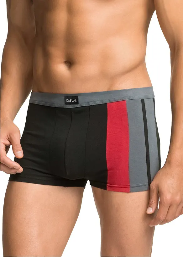 Boxershorts eng mit Baumwolle (3er Pack) in schwarz - bonprix