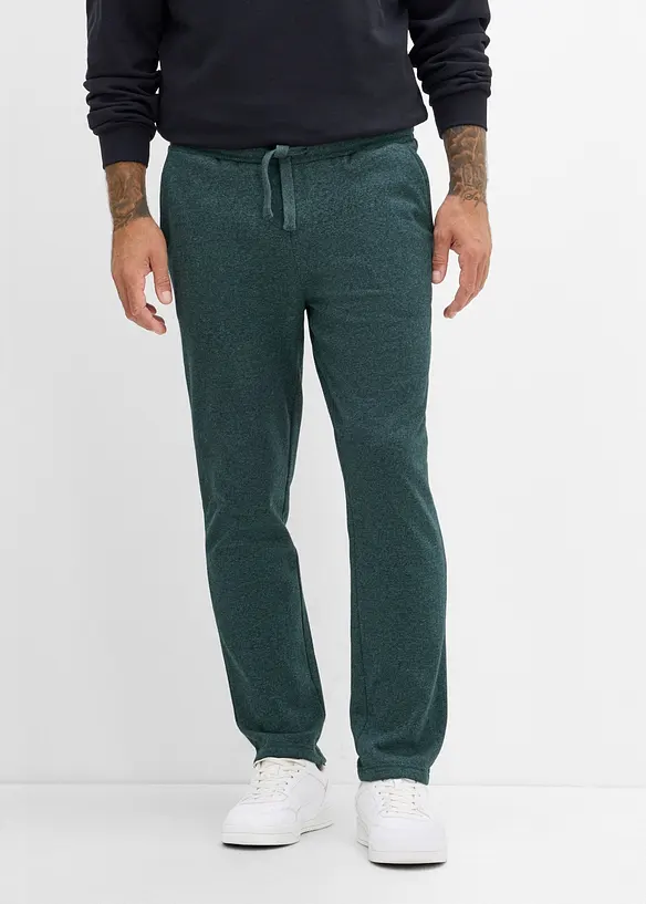 Regular Fit Jogginghose, Straight in grün von vorne - bonprix