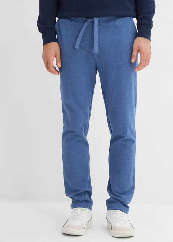 Regular Fit Jogginghose, Straight in blau von vorne - bonprix