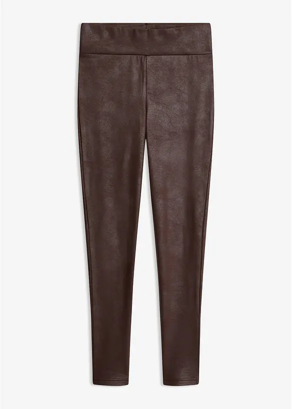 Thermo-Leggings mit Beschichtung in braun von vorne - bonprix Thermo-Leggings mit Beschichtung in braun von vorne - bonprix