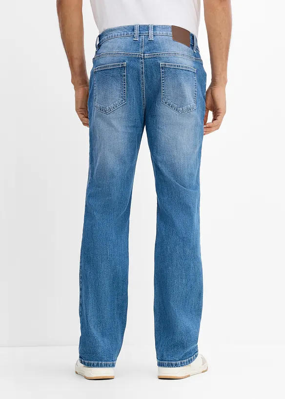 Regular-Fit-Jeans, Bootcut in blau von hinten - bonprix