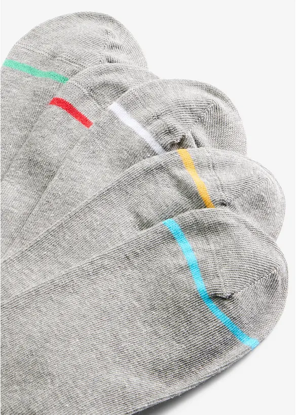 Socken mit Bio-Baumwolle (5er Pack) in grau - bonprix