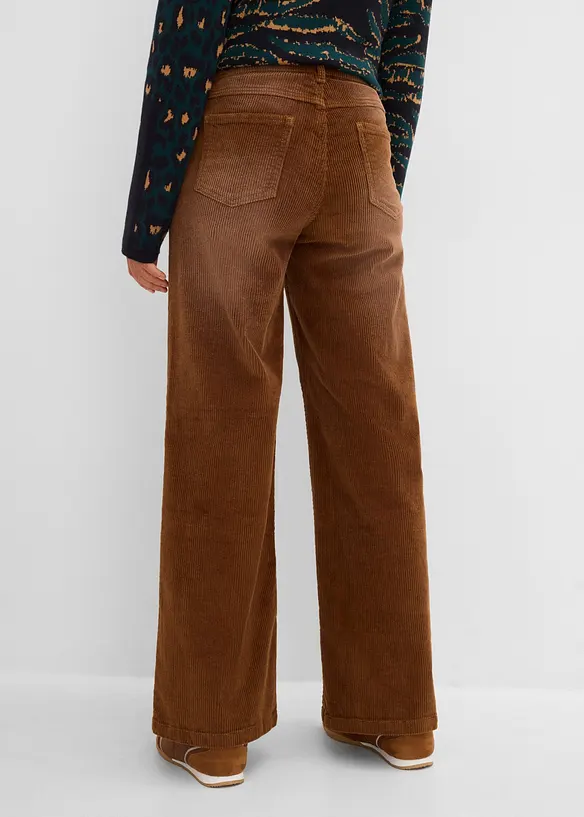 Cordhose aus elastischem Baumwoll-Mix in braun von hinten - bonprix Cordhose aus elastischem Baumwoll-Mix in braun von hinten - bonprix