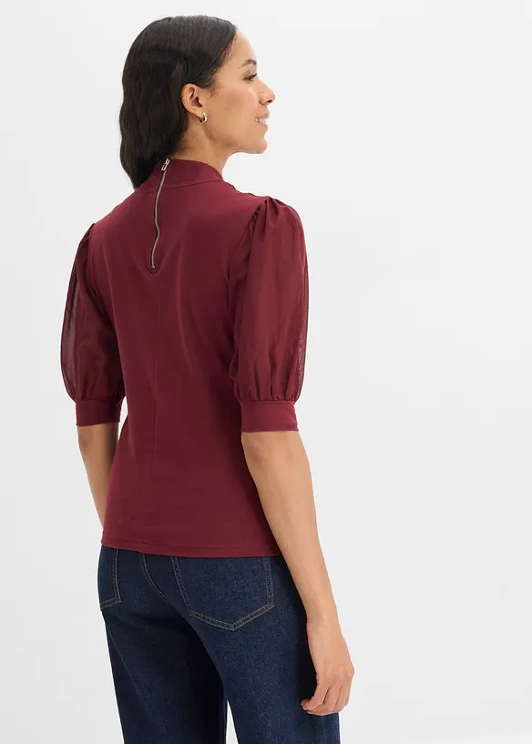 Shirt aus Baumwolle in rot von hinten (im Anschnitt) - bonprix Shirt aus Baumwolle in rot von hinten (im Anschnitt) - bonprix