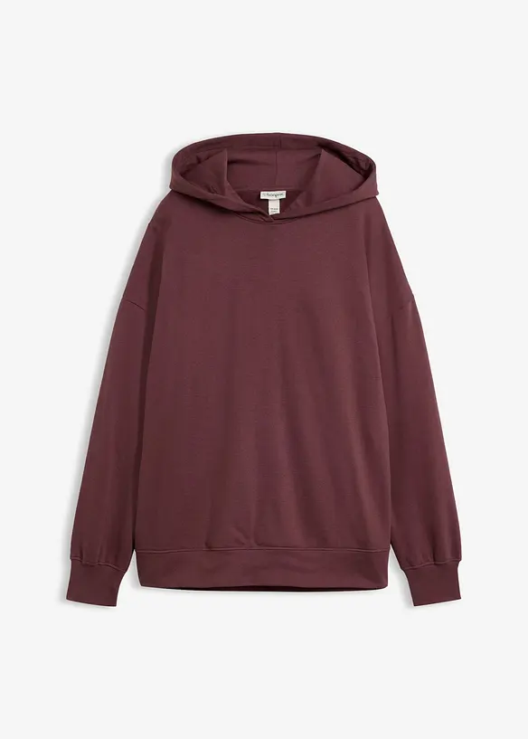 Hoodie aus reiner Baumwolle in lila von vorne - bonprix Hoodie aus reiner Baumwolle in lila von vorne - bonprix