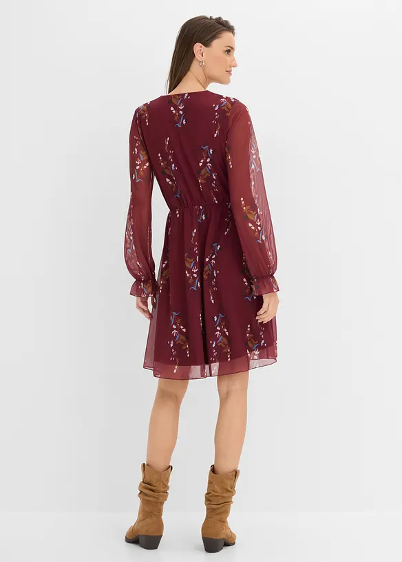 Meshkleid in rot von hinten (Totalaufnahme) - bonprix Meshkleid in rot von hinten (Totalaufnahme) - bonprix