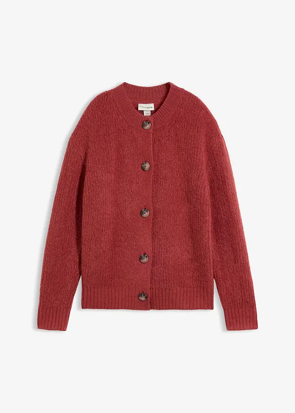 Strickjacke in rot von vorne - bonprix Strickjacke in rot von vorne - bonprix