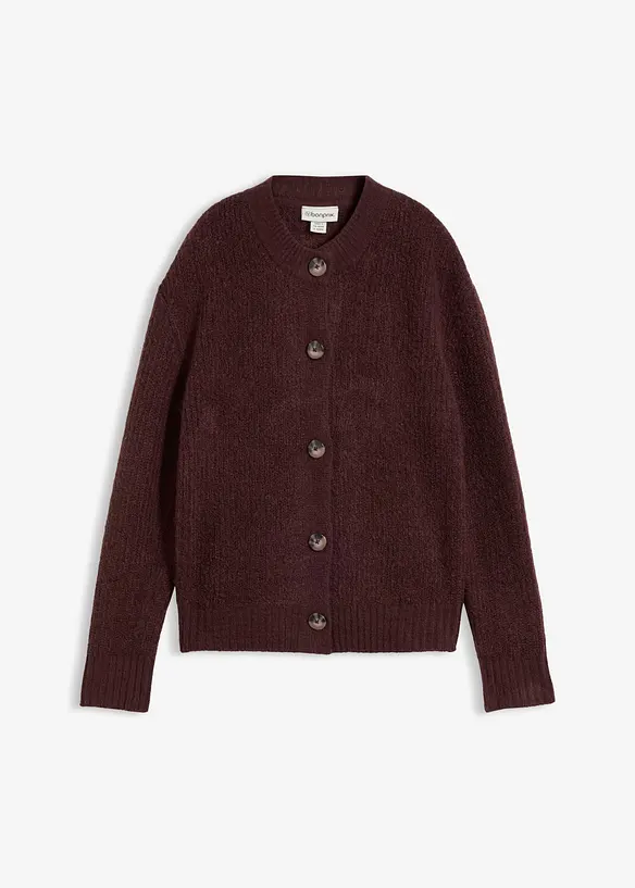 Strickjacke in lila von vorne - bonprix Strickjacke in lila von vorne - bonprix
