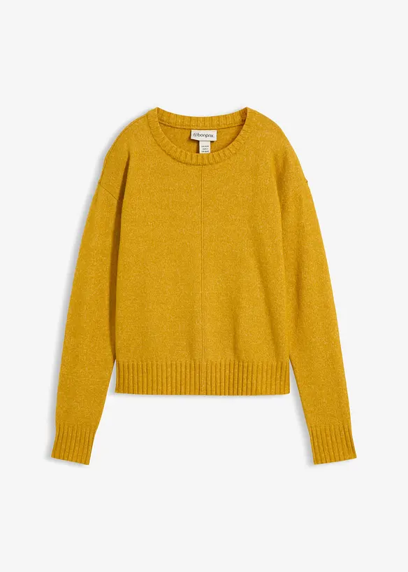 Pullover in gelb von vorne - bonprix Pullover in gelb von vorne - bonprix