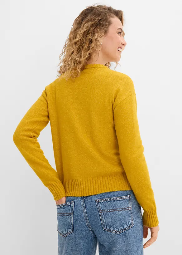 Pullover in gelb von hinten (im Anschnitt) - bonprix Pullover in gelb von hinten (im Anschnitt) - bonprix