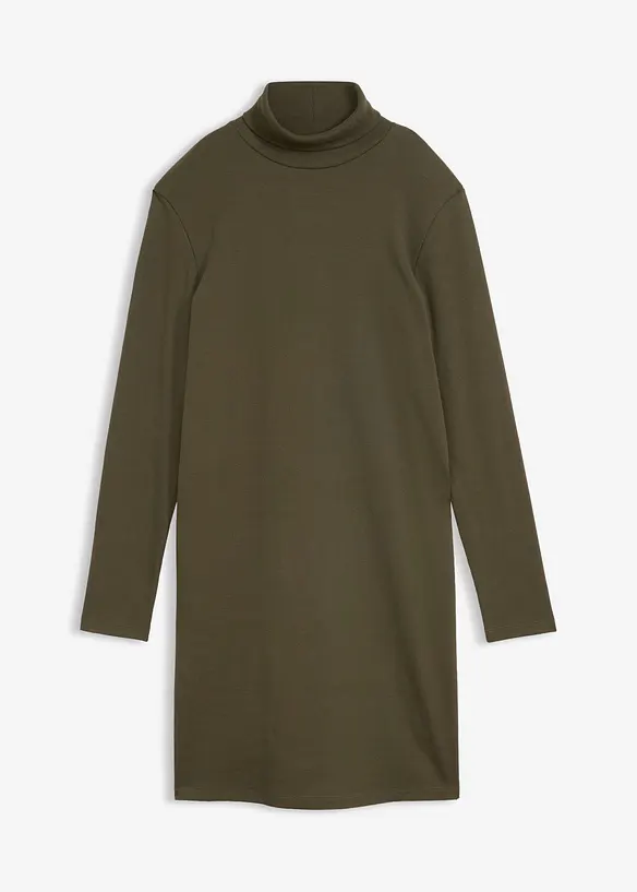 Jerseykleid aus Bio-Baumwolle in grün von vorne - bonprix Jerseykleid aus Bio-Baumwolle in grün von vorne - bonprix