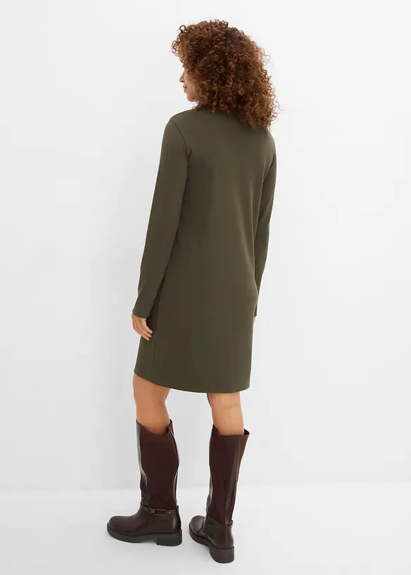 Jerseykleid aus Bio-Baumwolle in grün von hinten (Totalaufnahme) - bonprix Jerseykleid aus Bio-Baumwolle in grün von hinten (Totalaufnahme) - bonprix