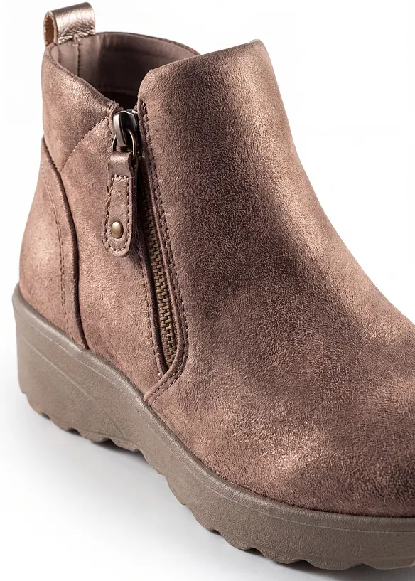 Skechers Boots mit Reißverschluss in braun - Skechers