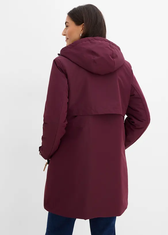 Wasserabweisende Funktions-Jacke in rot von hinten (im Anschnitt) - bonprix