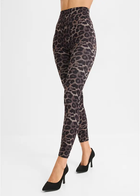 Seamless Shape-Strumpfleggings in schwarz von vorne - bonprix