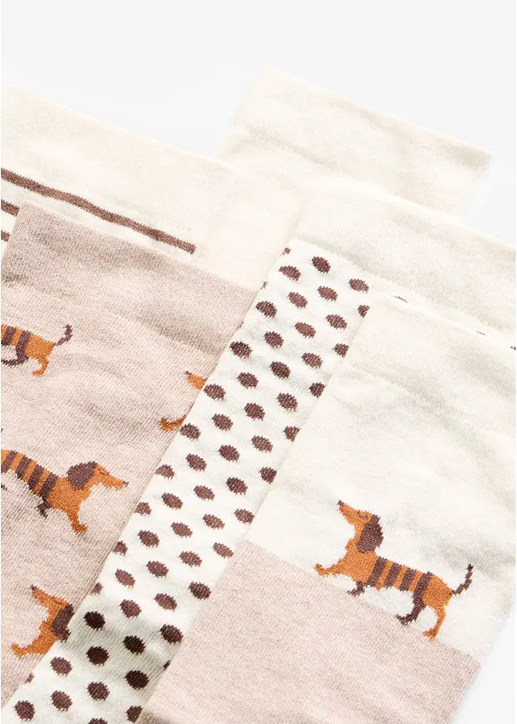 Socken mit Bio-Baumwolle (5er Pack) in weiß - bonprix