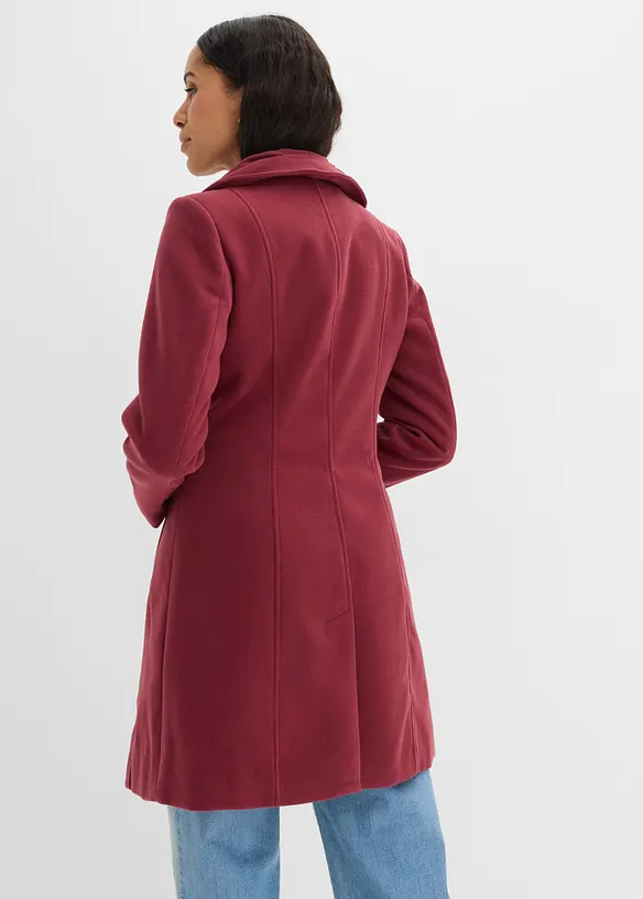 Kurzmantel in rot von hinten (Totalaufnahme) - bonprix