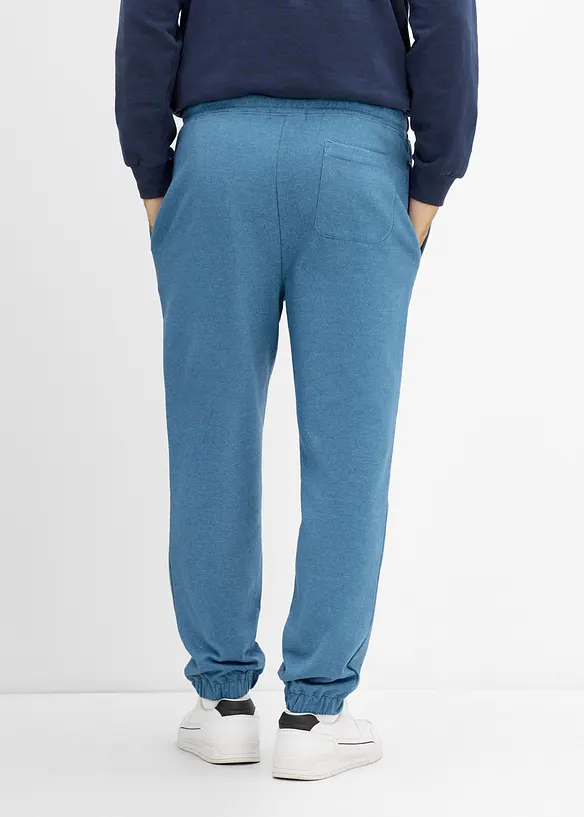 Loose Fit Jogginghose, Straight in blau von hinten - bonprix