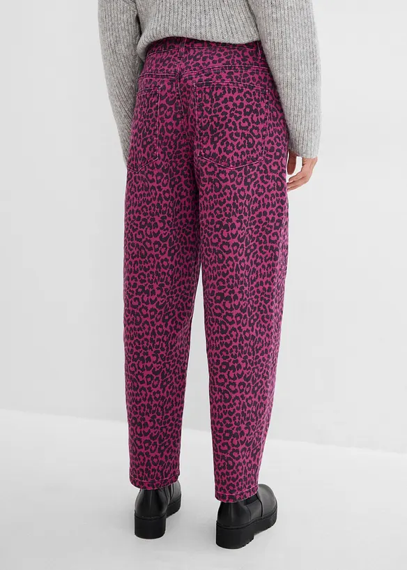 Barrel-Hose aus Baumwoll-Mix in lila von hinten - bonprix Barrel-Hose aus Baumwoll-Mix in lila von hinten - bonprix