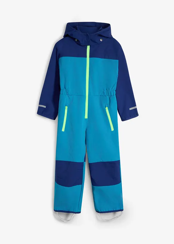Gefütterter Softshell-Anzug wasserabweisend in blau von vorne - bonprix Gefütterter Softshell-Anzug wasserabweisend in blau von vorne - bonprix