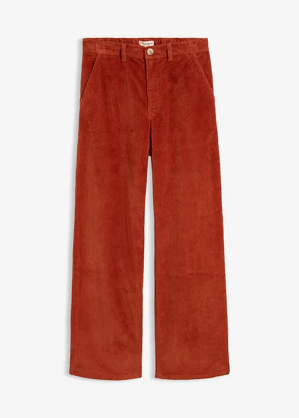 Cordhose aus Baumwoll-Mix in braun von vorne - bonprix Cordhose aus Baumwoll-Mix in braun von vorne - bonprix