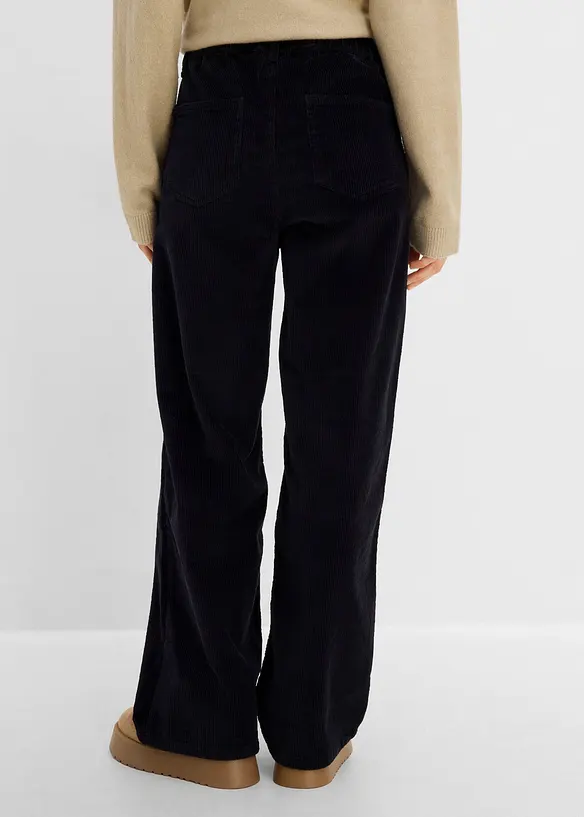 Cordhose aus Baumwoll-Mix in schwarz von hinten - bonprix Cordhose aus Baumwoll-Mix in schwarz von hinten - bonprix