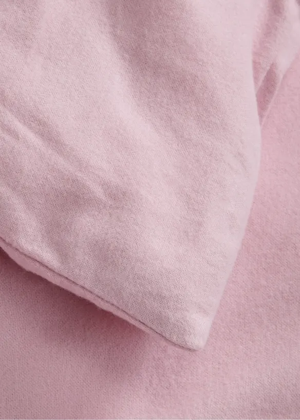 Softflannel-Bettwäsche in rosa (Detailaufnahme) - bonprix
