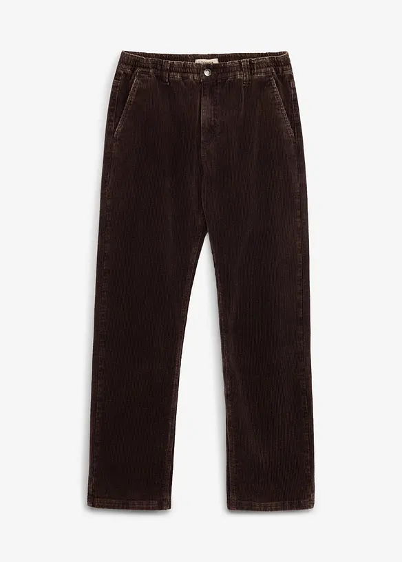 Classic Fit Cordhose, Straight in braun von vorne - bonprix