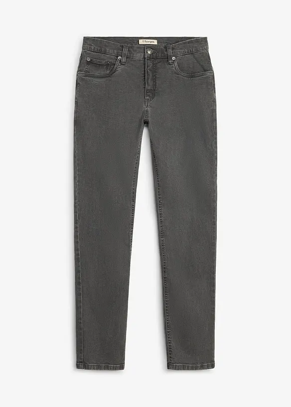 Slim-Fit-Jeans, Straight in grau von vorne - bonprix Slim-Fit-Jeans, Straight in grau von vorne - bonprix