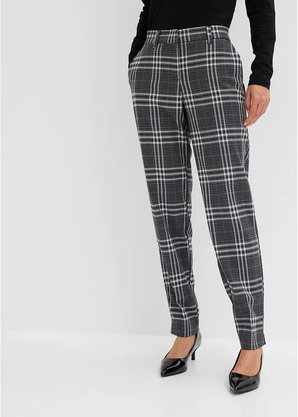 Stretch-Hose aus softem Viskose-Mix in schwarz von vorne - bonprix Stretch-Hose aus softem Viskose-Mix in schwarz von vorne - bonprix