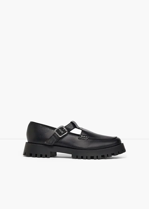 Chunky Loafer mit Cut-Outs in schwarz - bonprix
