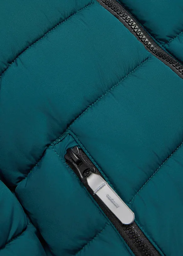warm gefütterte Winter-Steppjacke, wasserabweisend in petrol - bonprix