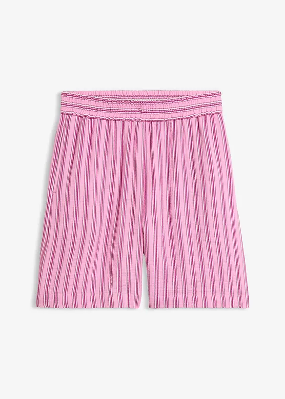 Musselin-Schlupf-Shorts aus reiner Baumwolle in rosa von vorne - bonprix Musselin-Schlupf-Shorts aus reiner Baumwolle in rosa von vorne - bonprix