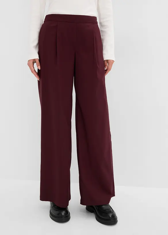 Palazzo-Hose aus Viskose-Mix in rot von vorne - bonprix Palazzo-Hose aus Viskose-Mix in rot von vorne - bonprix