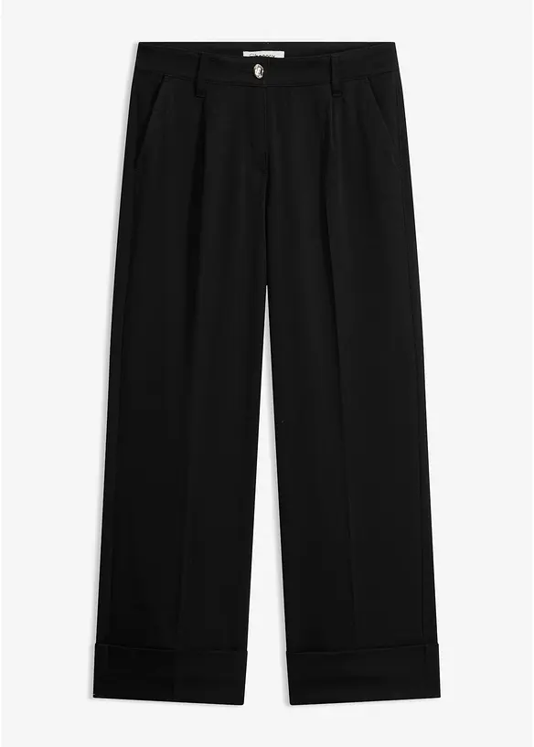 7/8-Hose in schwarz von vorne - bonprix