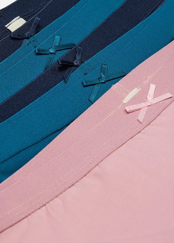 Panty mit weicher Baumwolle (5er Pack) in grau - bonprix