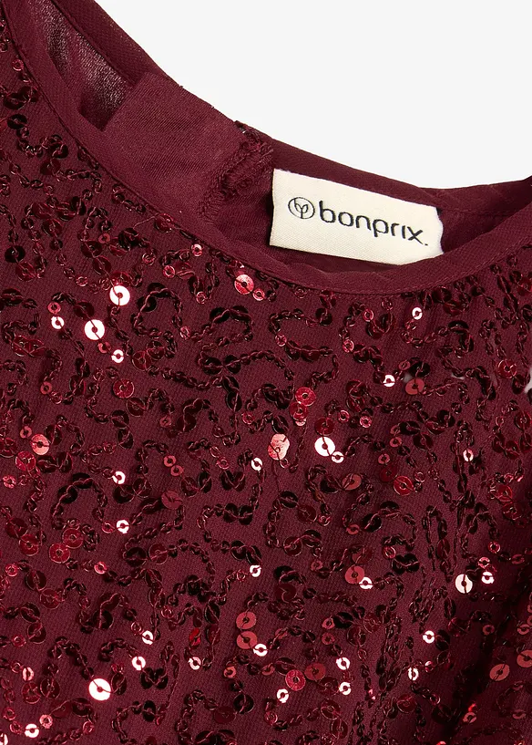 Chiffonkleid in rot - bonprix